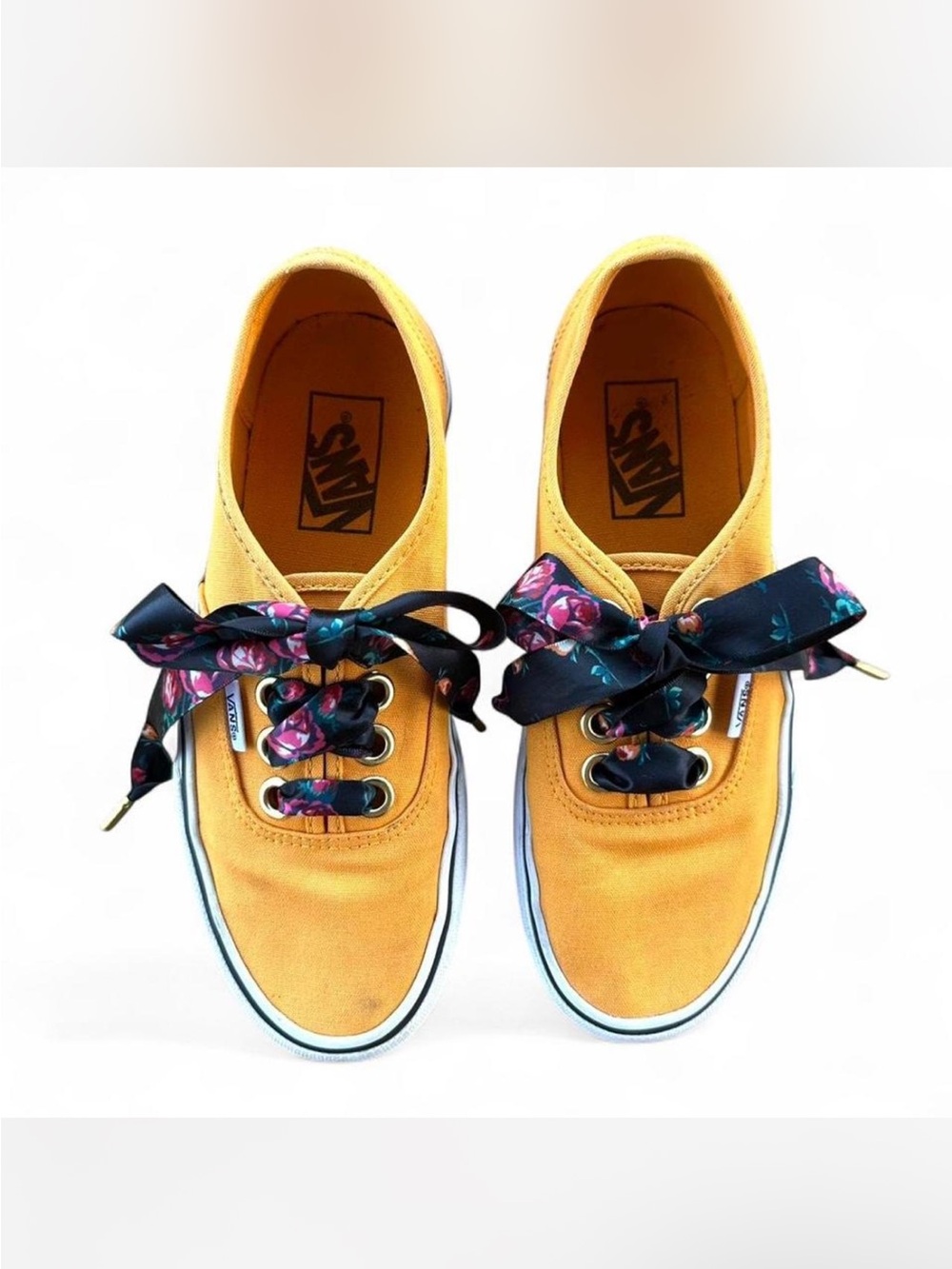 Authentic Vans Sneakers Size 7 Orange